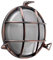 MiniSun | Modern IP66 Rated Metal Rustic Copper Effect Nautical Frosted Lens Outdoor Wall Light with Retro Style 8w LED ES E27 GLS Light Bulb | Outdoor Lights & Home/Garden Improvements Essential