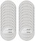 Westcott E-10135 00-I Winkelmesser Vollkreis 360 Grad, Kunststoff, 10 cm, 20 Stück, transparent