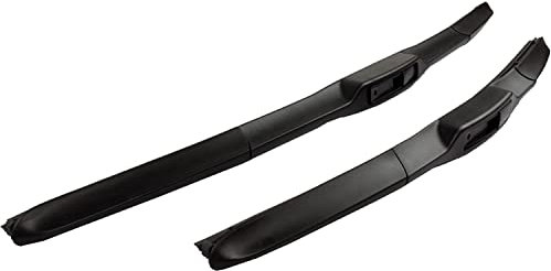 JURMANN AERO HYBRID 650 mm Scheibenwischer - BLACK LINE EDITION (2 Stück, Winter, Front, Haken, Metall & Synthetischer Gummi, Fahrzeugspezifische Passform, Sedan, Hatchback, Coupe)