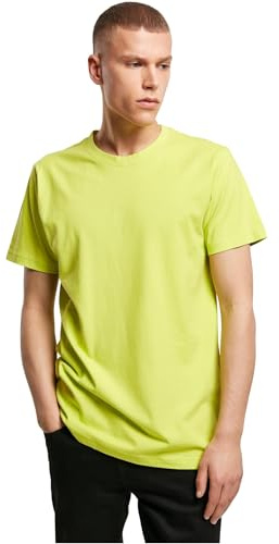 Build Your Brand T- Shirt Round Neck Homme, Jaune (Frozen Yellow), L