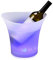 Smad Eimer, tragbare LED Eiskübel, 5L Eiskübel LED Eiswürfelbehälter, Sektkühler Getränkekühler Kühler, bunt Ice Basket für Bar, Party, KTV, Hotel, Haus, Bar Club Thema 3 pcs