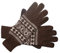 Posh Gear Alpaka Handschuhe Guantofigura Fingerhandschuhe Damen Herren aus 100% Alpakawolle, braun, Größe S