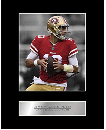Iconic pics - Signiertes Foto von Jimmy Garoppolo, San Francisco 49ers #01, NFL, gedrucktes Autogramm, Geschenk, Wandbild
