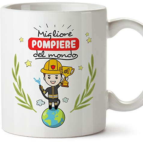 MUGFFINS Tazza Pompiere (Migliore del Mondo) - Idee Regali Originali Pompiere