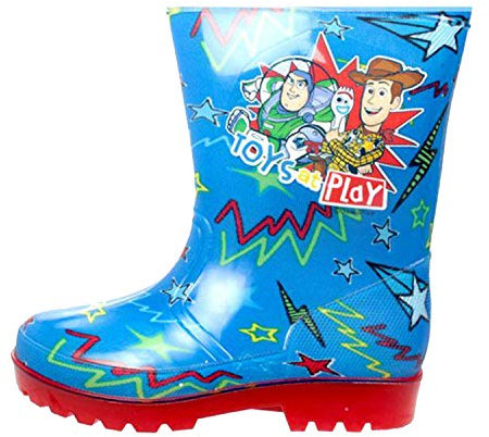 Disney Unisex Ragazzi Licenza Ufficiale Toy Story Bambini Stivali Stivali di Gomma Pioggia Neve Impermeabile, Blu (Blu), 27 EU