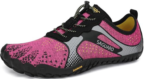 SAGUARO Scarpe Barefoot Minimaliste Uomo Donna Traspiranti Scarpe da Scogli Comode Leggere Scarpette Multisport per Trekking Trail Running Sport Acquatici Palestra, Rosa 37 EU