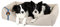 BedDog Hundebett Zara, Hundekissen mit abziehbaren waschbaren Bezug, Hundekorb, Hundesofa, für große Hunde, XXL