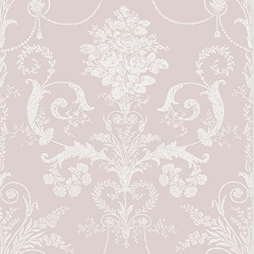 Laura Ashley Josette Amethyst Wallpaper