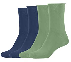 s.Oliver Damen Socken 4er Pack 35/38 alaskan blue