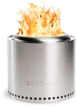 Solo Stove Ranger Brasero sin Humos 2.0 | Incl. Maletín, Accesorio de Campamento portátil para Quemar Madera, Braseros de leña con Bandeja de Cenizas extraíble, Acero Inoxidable, 38 x 32 cm, 6,8 kg