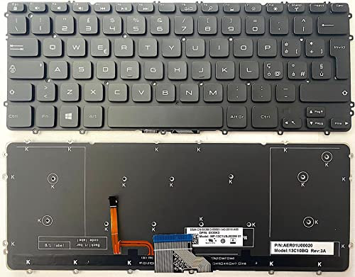 INFOELETTRONICA LO STORE DELLA CONVENIENZA E QUALITA' Tastiera Nera Italiana RETROILLUMINATA per dell Precision M3800 XPS 15 9530