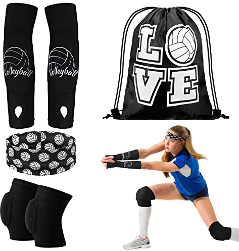 Yinder 4 Pcs Volleyball Accessories, Black, Small