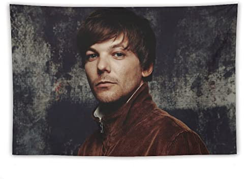 QINGRONG Louis Tomlinson Sänger Hot Poster Tapisserie Dekorative Gemälde Polyester Wandkunst Wohnzimmer Wandteppiche Schlafzimmer Drucke 152,4 x 228,6 cm