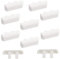AERZETIX - C65137 - Set di 10 tappi di drenaggio/protezione tempesta con 2 clip 36x14mm per telaio finestre - ugello/cappuccio - in plastica - fissaggio acqua - colore bianco