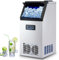 Wilprep 480W Macchina per Ghiaccio Commerciale 73kg/24h Fabbricatore Ghiaccio con Schermo LCD Macchina di Ghiaccio in Acciaio Inossidabile per Casa, Ufficio, Ristorante, Bar, Caffetteria (45 Pezzi)
