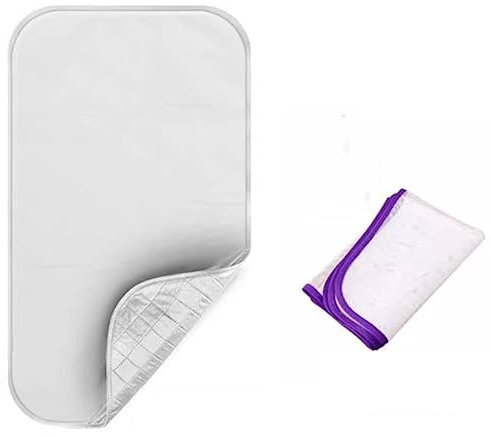 NILZA Couverture À Repasser Portable Tapis De Repassage Résistant À La Chaleur, Nappe De Repassage Voyage Housse Tapis Repassage, 80x70cm 120x55cm (Color : A, Size : 80x70cm/32x28in)