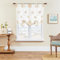 SIMPVALE 1 tenda a pacchetto ricamata trasparente con tasca per bastone, in voile traslucido, per soggiorno, camera da letto, balcone, cucina, bagno, beige, 60 x 120 cm