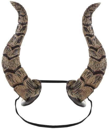 Veemoon Halloween Stirnband Hörner Schwarze Teufelshörner Hörner Stirnband Frauen Aus Ziegenhorn Widderhörner Mit Dämonenhörnern Haarschmuck Zubehör Fräulein Jahrgang