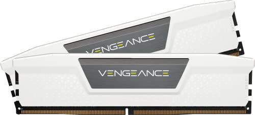 CORSAIR Vengeance DDR5 RAM 32GB (2x16GB) 6000MHz CL36 Intel XMP iCUE-Kompatibler Computerspeicher - Weiß (CMK32GX5M2E6000C36W)