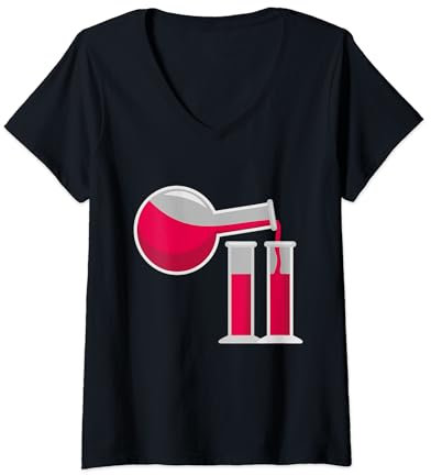 Wine for pharmacist with wine bottle V-Neck T-Shirt