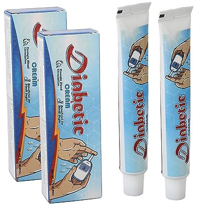 Diabetic Fussbalsam, Schutzcreme Fußcreme für Diabetiker, 2 Stück 20 g Diabetiker Pflegecreme für trockene Haut feuchtigkeitsspendend reduziert Trockenheit diabetische Fuß Handcreme