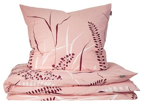 Schiesser Bettwäscheset Annic | 2-teilig | Floral | Renforcé | 100% Baumwolle | Oeko-Tex Zertifiziert | Reißverschluss | 135x200cm + 80x80cm | Rosa