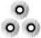 3 Pack Mop Heads Replacement, 360° Spin Mop Heads Standard Mop Head, Universal Spin Mop Heads Replacement, Spin Mop Replacement Mop Heads Commercial and Home Use (Round Mop Head)