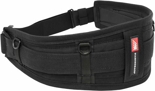 The Diamondback 6 Tool Belt - Padded Tool Belt for Men & Women - Ideal Framer Carpenter Ironworker Tool Belt - Versatile Padded Work Belt for Tool Pouches & Holsters - Tool Belt Only (Black)