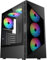 CiT Impact Black Mid-Tower PC Gaming Case ATX with 2 x Tempered Glass Panels - Darkened Tempered Glass with 6 x 120mm ARGB Inner-Ring Fans & 6-Port Hub Included