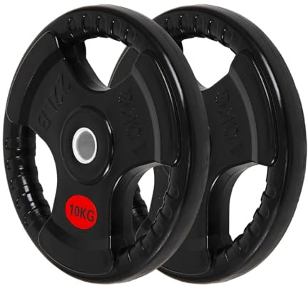 ALLinLIFE Discos Pesas, 2.5/5/7.5/10/15/20kg, Discos Mancuernas de Hierro Fundido Ø30/50mm, Antideslizante/Impermeable, Discos de Pesas Metálicas para Barras Olimpicos