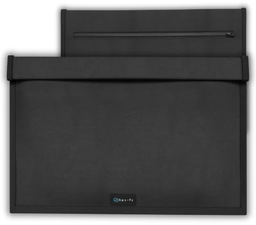 Spy-Fy Faraday Tasche für Laptop & Macbook | Signalblockierende Hülle blockiert WLAN, 5G, GPS, Bluetooth & RFID | Schutz gegen Tracking, Hacking & Fernzugriff | Robustes Design für den Alltag
