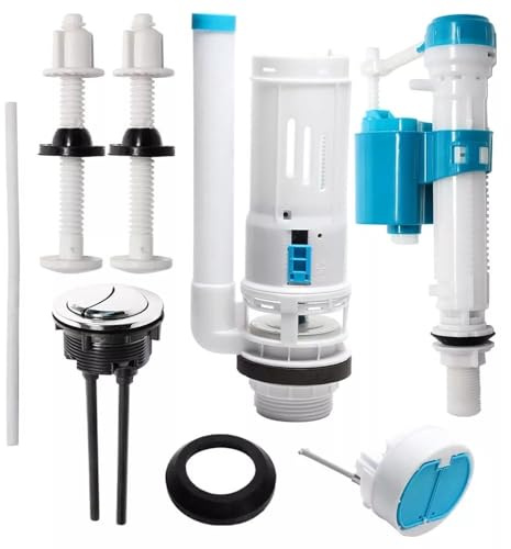 Dual Flush Valve and Flush Toilet Cistern Push Button Assembly, Adjustable Toilet Flush Valve General Toilet Cistern Fittings