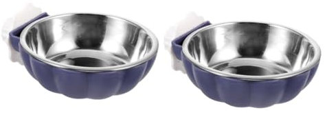 Parliky 2pcs Dog Crate Bowl Clip Small Dog Bowls Stand Detachable Feeder for Cat Rabbit Kitten Supplies