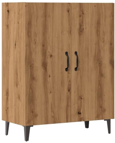 vidaXL Sideboard Artisan-Eiche 70x34x90 cm Holzwerkstoff, Schrank, Highboard, Home Organizer, Lagerschrank, Beistellschrank, Wohnzimmerschrank