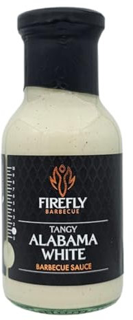 Firefly Barbecue Alabama White BBQ Sauce with Tangy Vinegar & Creamy Base - Rich Southern-Style Marinade & Basting for Grilled Chicken, Pulled Pork & Wings - BBQ 250ml