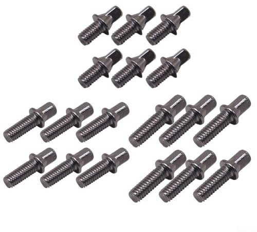 Drum Hardware Zubehör Set von 6 M6 Standard Vierkantschrauben für Snare und Bass Drums (M6 20MMM)