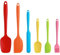 6 StüCk Teigschaber Silikon Spatel Set KüChenutensilien fum Backen,Silicone Spatula Silikon KüChenhelfer Und Mischen HitzebestäNdiger SilikonlöFfel In KüChenhelfer Set Silikon Küchenspachtel (Farbig)