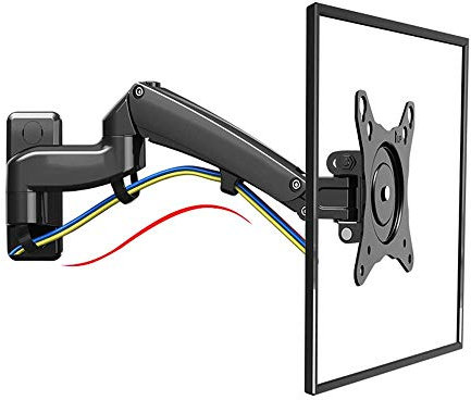 Monitor Stand, Display Rack TV Bracket Multifunctional Wall Mount Turn Telescopic Universal Bracket 30-40 Inches Black Easily Adjustable and Easy to Use good