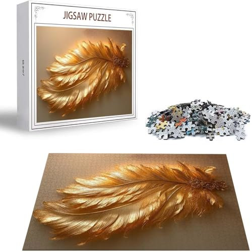 3000 Piece Jigsaw Puzzles for Adults Abstract Puzzles for Adults Feather Mastermind Game Difficult Challenge Premium Sustainable Jigsaws, Home Party Activity & Gifts forTeenage Boys 13-15 Years S-58