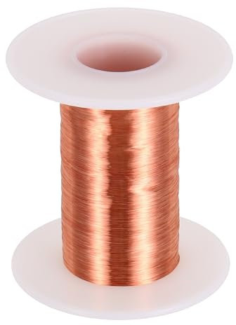sourcing map 42 AWG Magnet Wire, 42 Gauge / 0.06mm Enameled Copper Wire, 2 oz Magnetic Coil Wire for Transformer, Motor, Electric, 155C(311F)