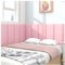 HSIRYAOHD Selbstklebendes Kopfteil, Leder gepolsterte Wandpaneele, wandmontierte Bettrückwand, 3D-Anti-Kollisions-Wandpolsterung, für Schlafzimmer, Dojo, Spielzimmer (Farbe: Rosa, Größe: