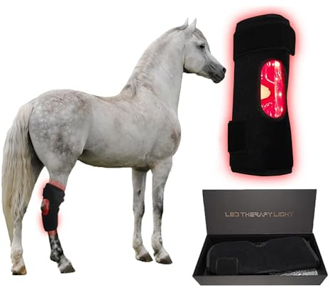 GOURIXIN LED -Rotlichttherapie für Pferdeknie, tragbare tragbare Infrarot -Therapie -Wrap, 660 nm/850 nm, für die Wiederherstellung von Pferden und Muskeln