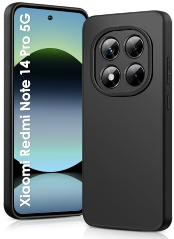 ICEDIO Hülle für Xiaomi Redmi Note 14 Pro 5G 6,67 Zoll, Ultra Dünn Flüssig Silikon Handyhülle, Weiche Stoßfeste Kratzfest Anti-Fingerabdruck Schutzhülle Case für Xiaomi Redmi Note 14 Pro