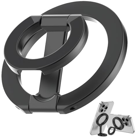 Handy Ring Halterung, Doppelseitige Magnetische Ringhalterung, Handy Griff Halter, 2-IN-1 Magnetische Handyringhalterung Finger, geeignet für Verschiedene Mobiltelefonmodelle