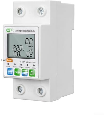 Smart Meter Energys Monitor Compteurs électriques monophasés pour Zigbee Smart Energys Disjoncteur de protection contre les fuites