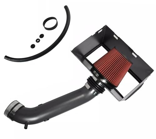 Ansaug-Induktionsset Für 02-08 Für Dodge Ram 1500 2500 4,7 L 5, HEMI Motor Teile Hitzeschild Cold Air Intake Rohr Filter Blau Rot(Red)