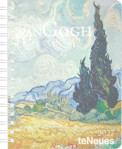 Vincent van Gogh Diary 2027: Buchkalender 17x22 cm - Wochenplaner mit Meisterwerken von Van Gogh, Schutzcover, internationalen Feiertagen & preforierten Notizzetteln für Kunstliebhaber