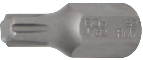 BGS 4762 | Bit | Außensechskant 10 mm (3/8) | Keil-Profil (für RIBE) M7 | Länge 30 mm | Chrom-Vanadium-Stahl (S2)