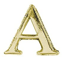 Rayher - Wachsmotiv: Alpha + Omega, 25 mm, SB-Btl. 2 Teile, gold