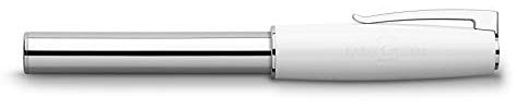 Faber-Castell 149272 - Füllfederhalter LOOM Piano, Feder: EF, Schaftfarbe: weiß / silber